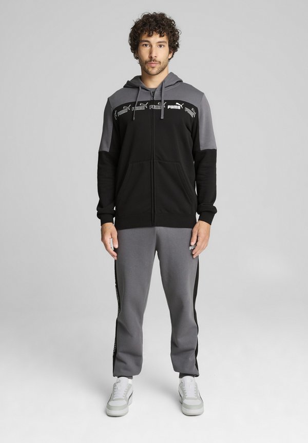 Puma AROUND THE BLOCK - Zip-up sweatshirt - cool dark gray