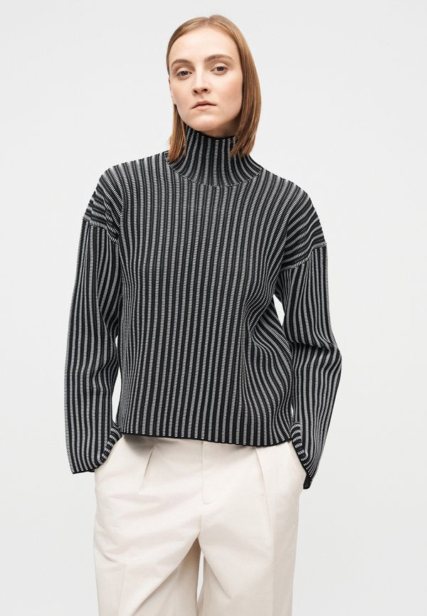 Proenza Schouler White Label ELYSIA SWEATER IN LADDER STRIPE