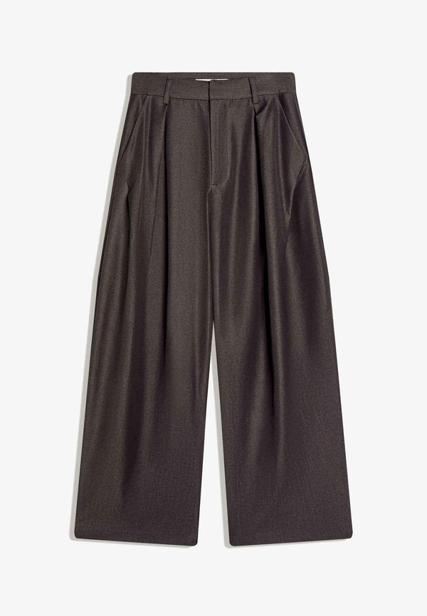 Bershka SUPER BAGGY-TROUSERS - Trousers - dark grey