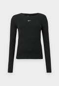 Nike Sportswear TEE - Long sleeved top - black/white