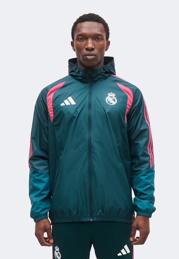 adidas Performance REAL MADRID 26/27 TIRO26 COMPETITION ALL WEATHER JACKET - Club wear - aurora ivy/wild pink