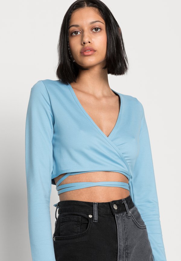 Cotton On CROSS OVER TIE UP LONG SLEEVE TOP