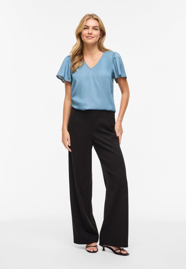 VILA Short sleeved VIBISTA V-neck