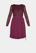 VILA VISASCHA PLISSE SHORT DRESS