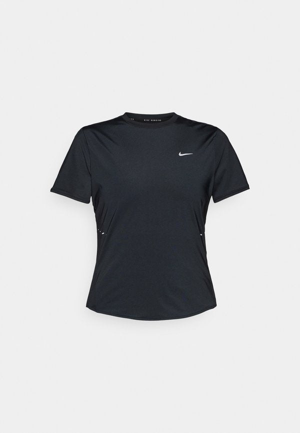 Nike Performance SWIFT - Sports T-shirt - black/reflective silver
