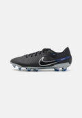 Nike Performance TIEMPO LEGEND 10 ACADEMY FG/MG - Football boots artificial grass - black/chrome/hyper royal