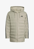 adidas Sportswear ESSENTIALS CLIMAWARM 3 STRIPES HOODED  - Down coat - silver pebble