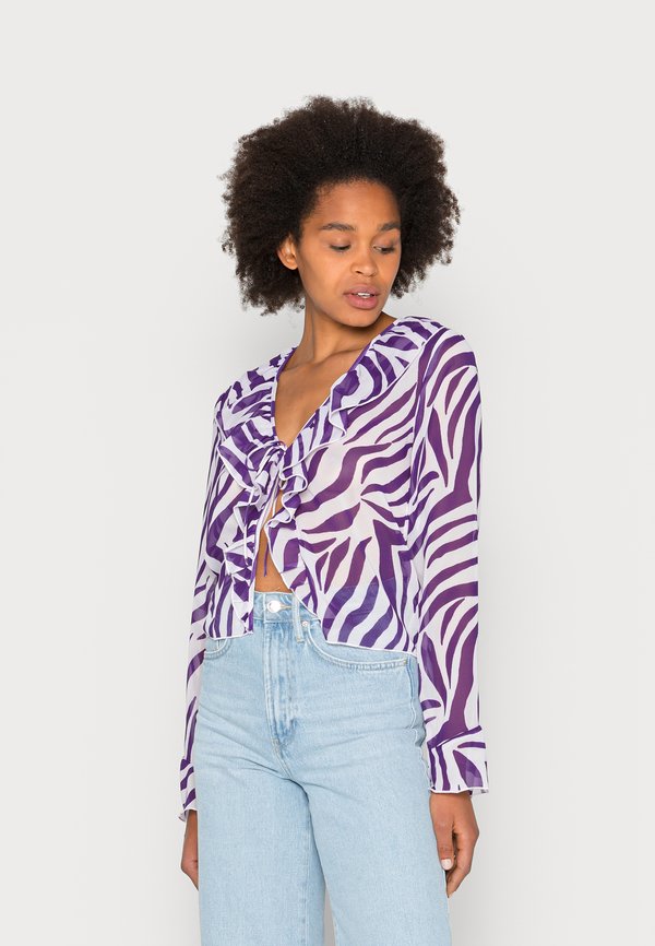 Nly by Nelly FRONT TIE RUFFLE BLOUSE