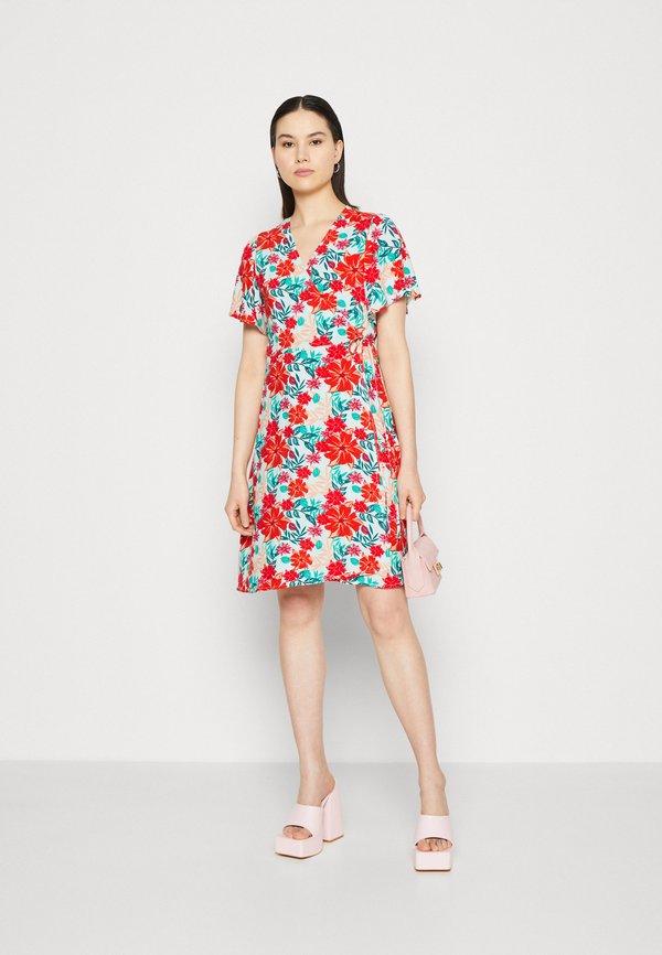 VILA VIMAYA WRAP SHORT DRESS