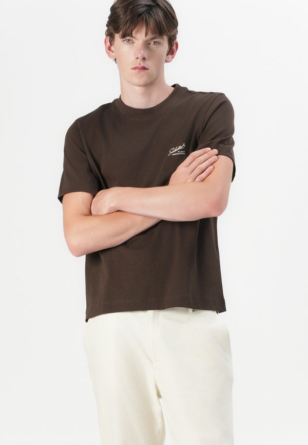 Selected crewneck regular fit printed