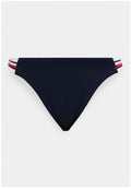 Tommy Hilfiger GLOBAL STRIPE HIGH-CUT CHEEKY BIKINI BOTTOMS - Bikini bottoms - dark night navy