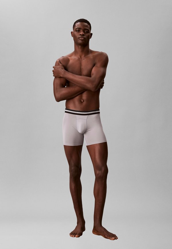 Calvin Klein 3 PACK  - Boxer briefs - misty grey carnival blue punch