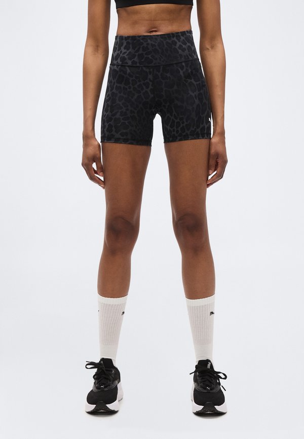 Puma TAD ESSENTIAL SPOTTED HAZE SHORT TIGHT - Leggings - black