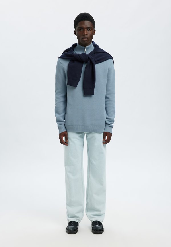 Selected SLHDANE LS KNIT STRUCTURE HALF ZIP NOOS
