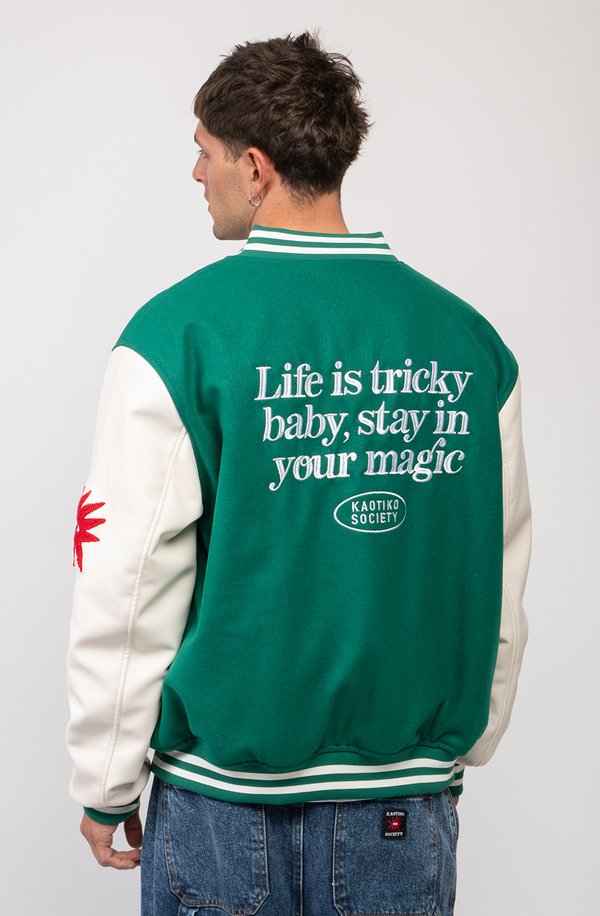 Kaotiko JACKET BASEBALL TRICKY LOVE UNISEX