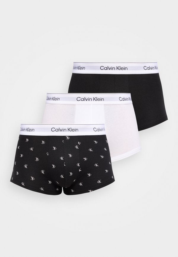 Calvin Klein Underwear TRUNK ICON COTTON STRETCH 3 PACK - Trunks - black/classic white
