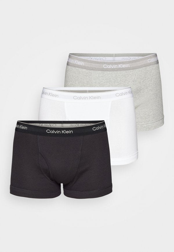 Calvin Klein Underwear 3 PACK - Trunks - black/grey heather/white