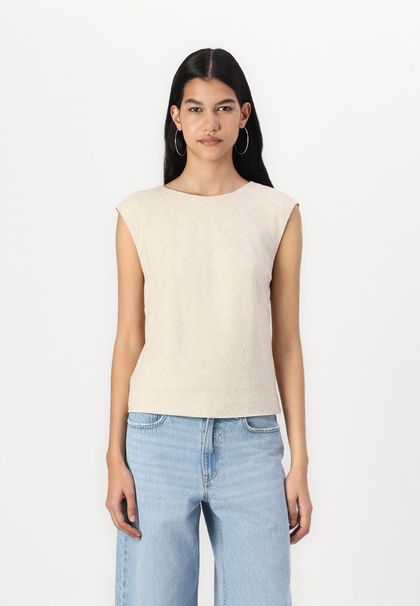 Abercrombie & Fitch Linen blend skimming shell top