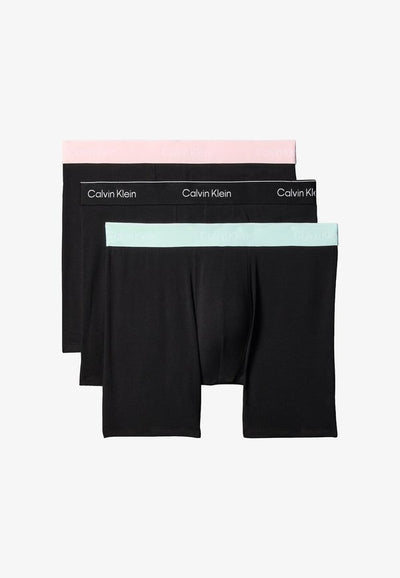 Calvin Klein Underwear 3 PACK - Boxer briefs - black w  black wb black w