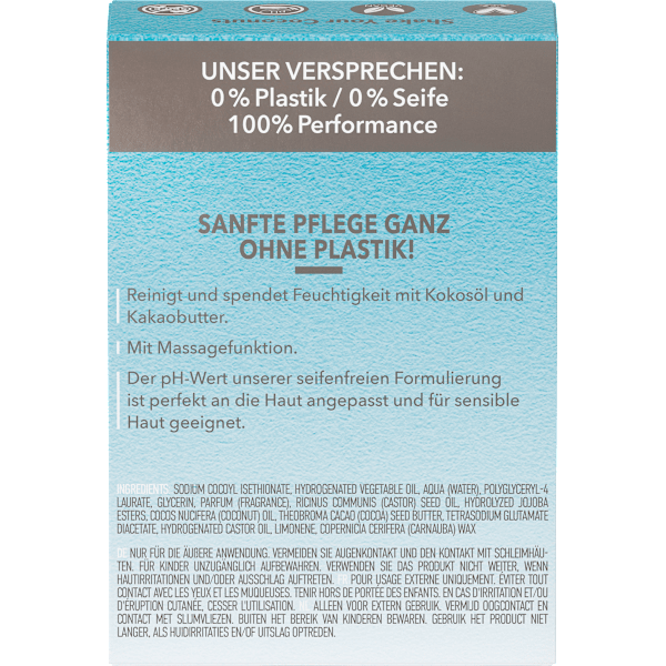 Festes Duschgel Kokos & Kakaobutter Foamie