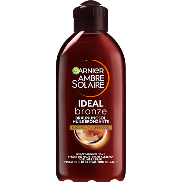 Bräunungsöl ideal bronze mit Kokosöl Garnier Ambre Solaire