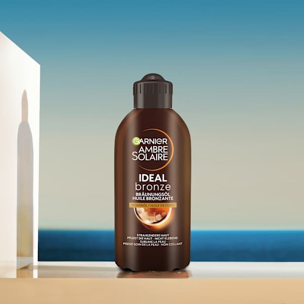 Bräunungsöl ideal bronze mit Kokosöl Garnier Ambre Solaire