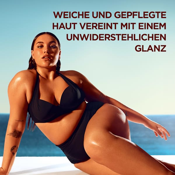 Bräunungsöl ideal bronze mit Kokosöl Garnier Ambre Solaire