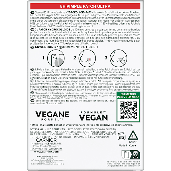 Anti Pickel Patches ultra GARNIER
