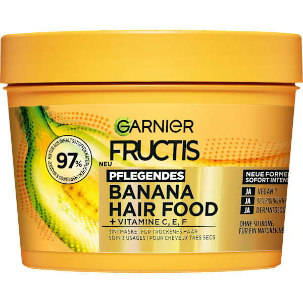 Haarkur Banana Hair Food 3in1 Maske GARNIER FRUCTIS