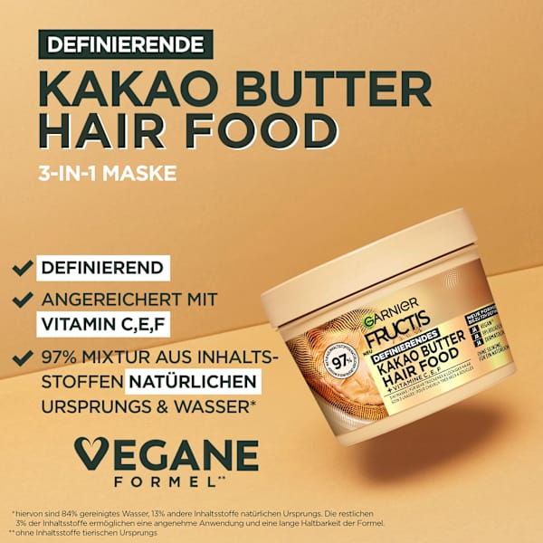 Haarkur Kakao Butter Hair Food 3in1 Maske GARNIER FRUCTIS
