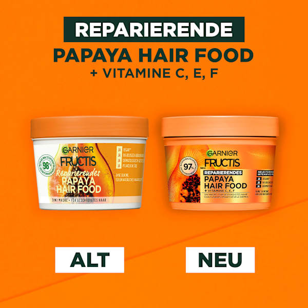 Haarkur Papaya Hair Food 3in1 Maske GARNIER FRUCTIS