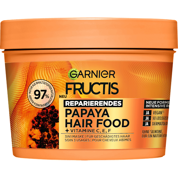 Haarkur Papaya Hair Food 3in1 Maske GARNIER FRUCTIS