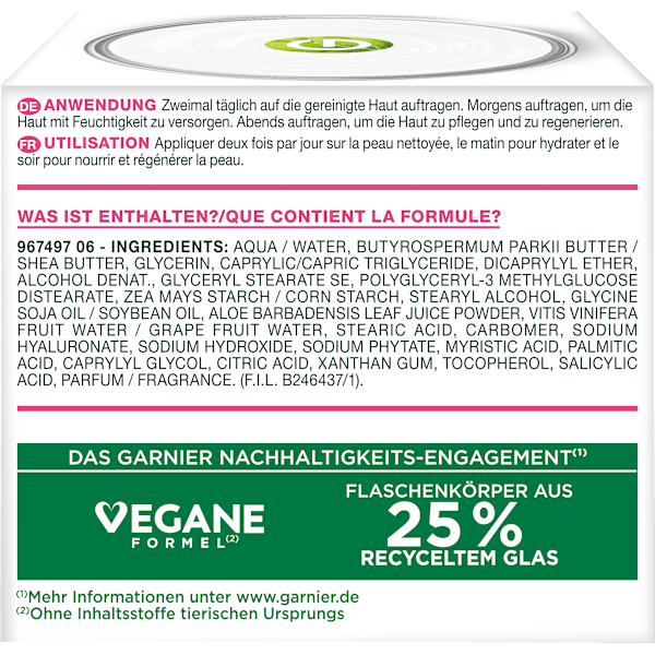 Gesichtscreme Hyaluron Barrier Repair beruhigend GARNIER