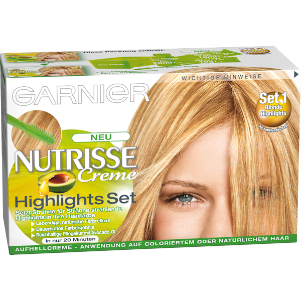 Strähnchen Set 1 für hellblondes Haar GARNIER NUTRISSE