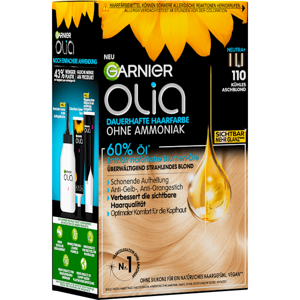 Haarfarbe 110 Kühles Aschblond GARNIER olia