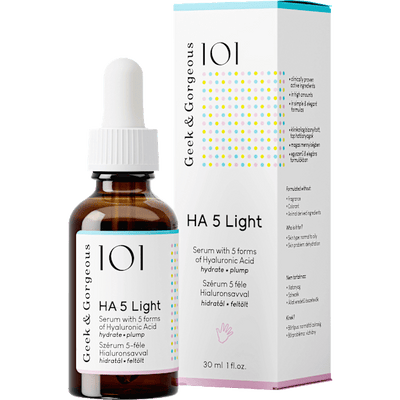 Geek&Gorgeous Facial serum 101 HA 5 Light, 30 ml