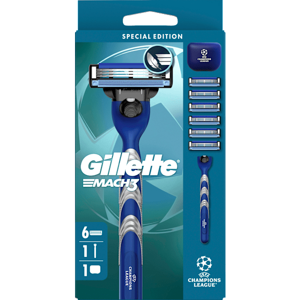 Rasierer, Mach3 mit 6 Rasierklingen Gillette