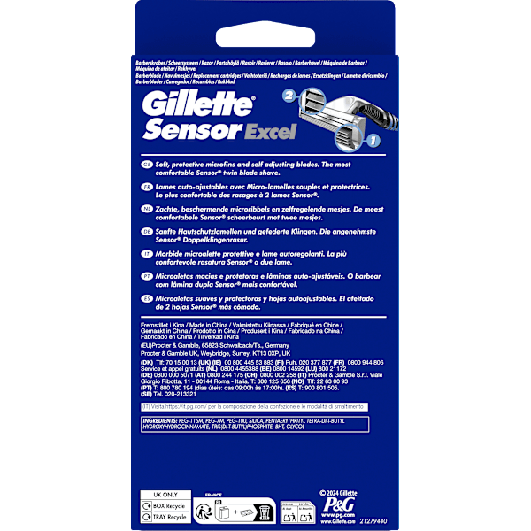 Rasierer, Sensor Excel Gillette
