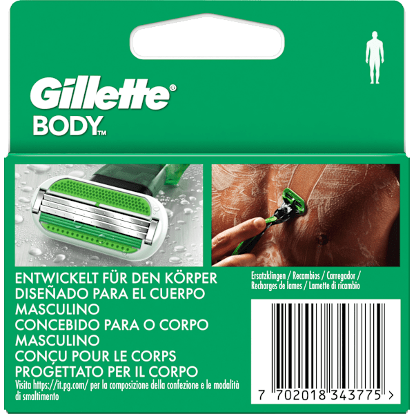 Rasierklingen, Body Gillette