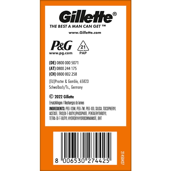 Rasierklingen, Fusion5 Gillette