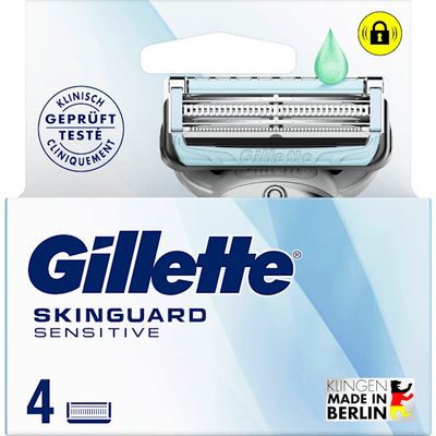 Gillette Razor blades, SkinGuard Sensitive, 4 pcs