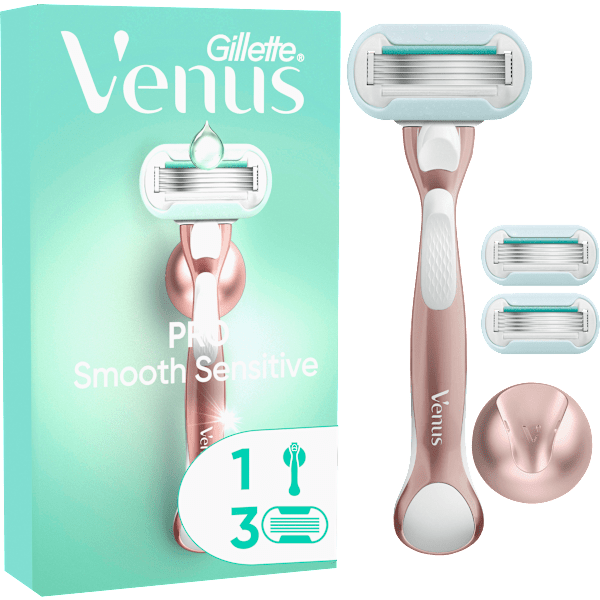 Rasierer, Pro Smooth Sensitive Vorteilspack Gillette Venus