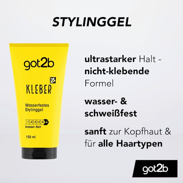 Haargel Kleber wasserfest got2b