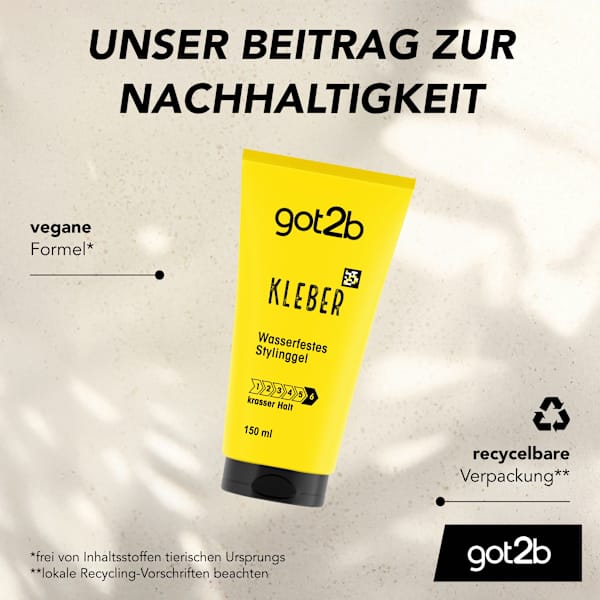Haargel Kleber wasserfest got2b