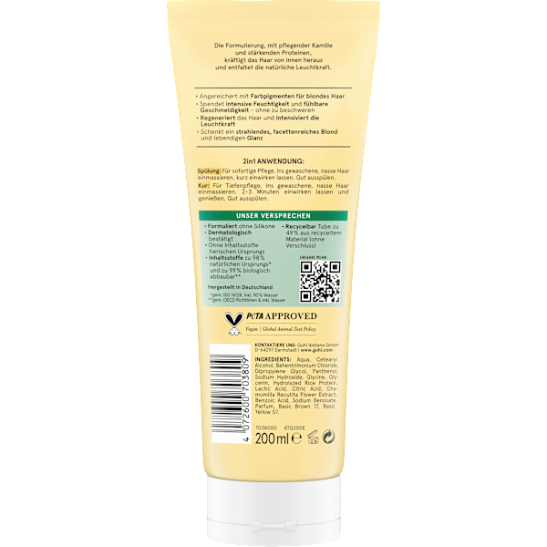 Haarkur & Conditioner 2in1 Blond Glanz & Pflege GUHL