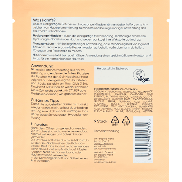 Patches Brightening Gel-Needle hautsache