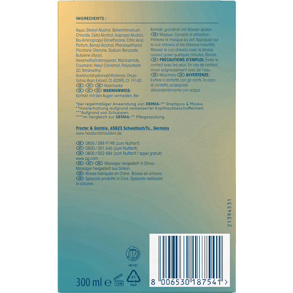 Kopfhautmaske DermaXPro Feuchtigkeits-Ritual inkl. Kopfhautmassager head&shoulders