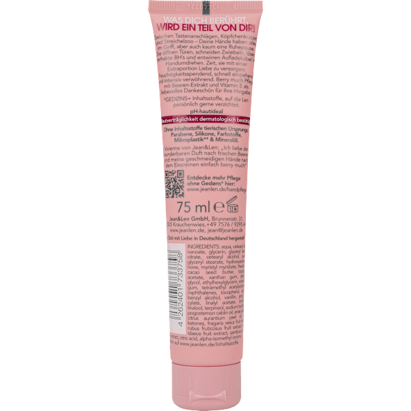 Handcreme berry much intensiv mit Vitamin E Jean&Len