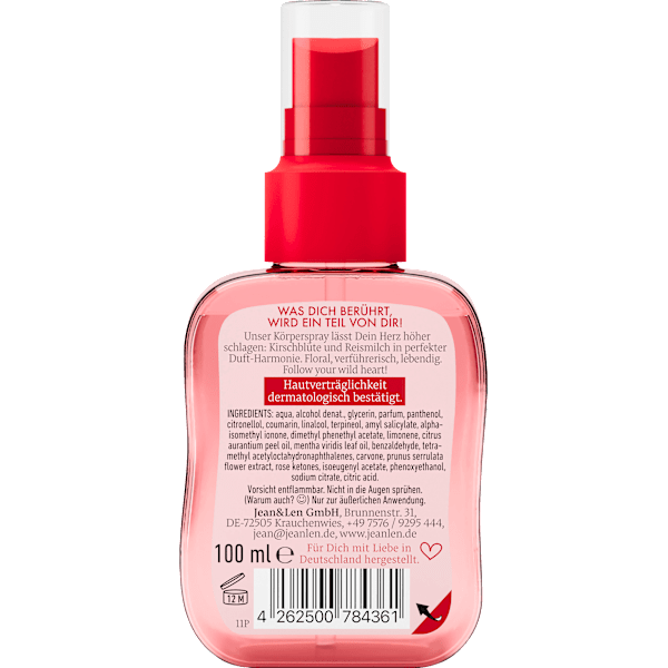 Körperspray Body Mist Wild Heart Jean&Len