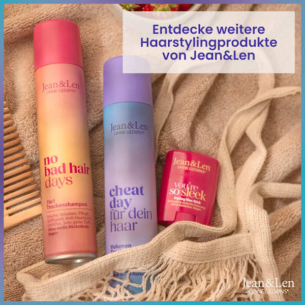 Trockenshampoo "cheat day für dein haar" Volumen Jean&Len